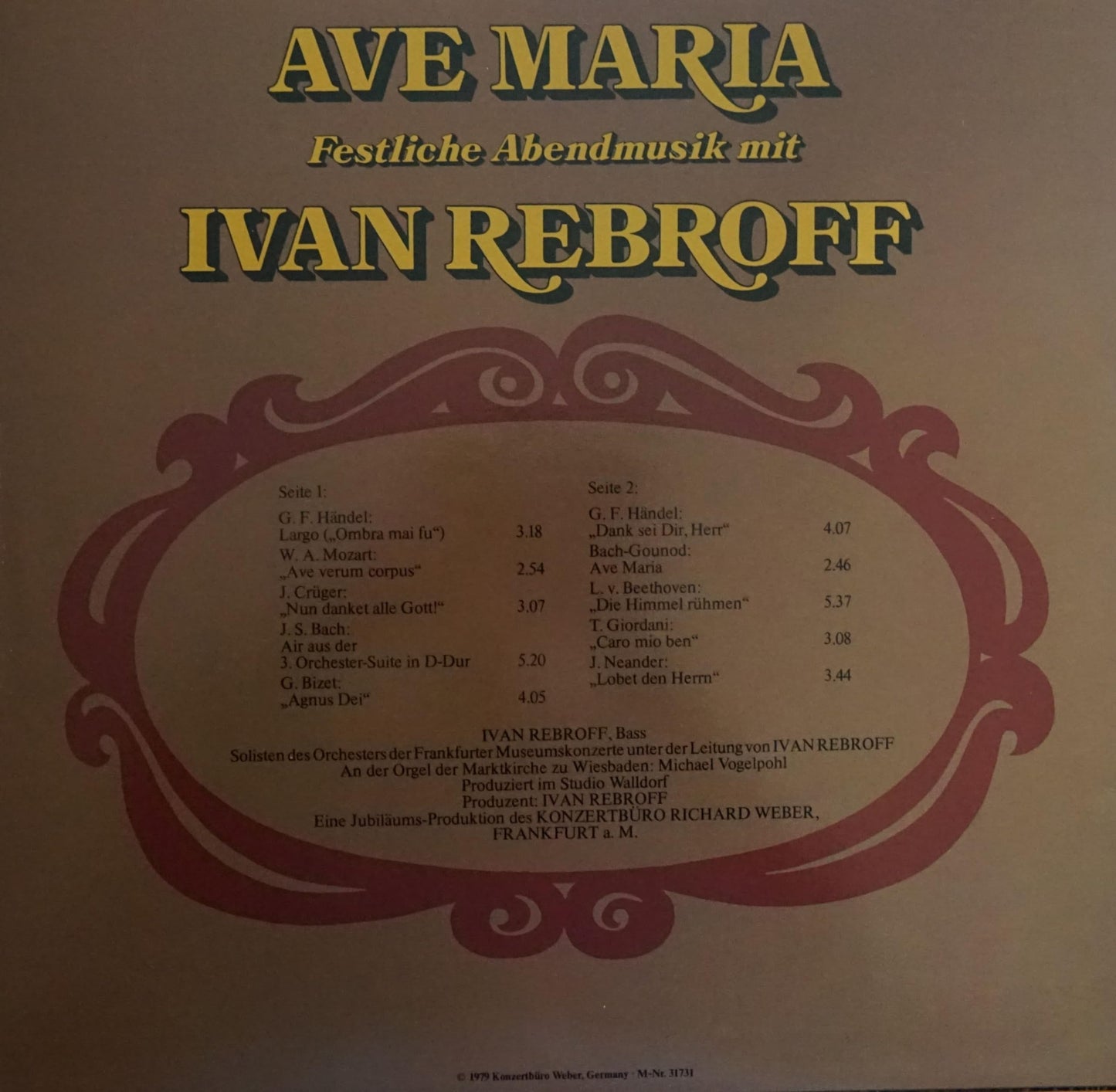 Ave Maria (Festliche Abendmusik Mit Ivan Rebroff) [Vinyl LP]