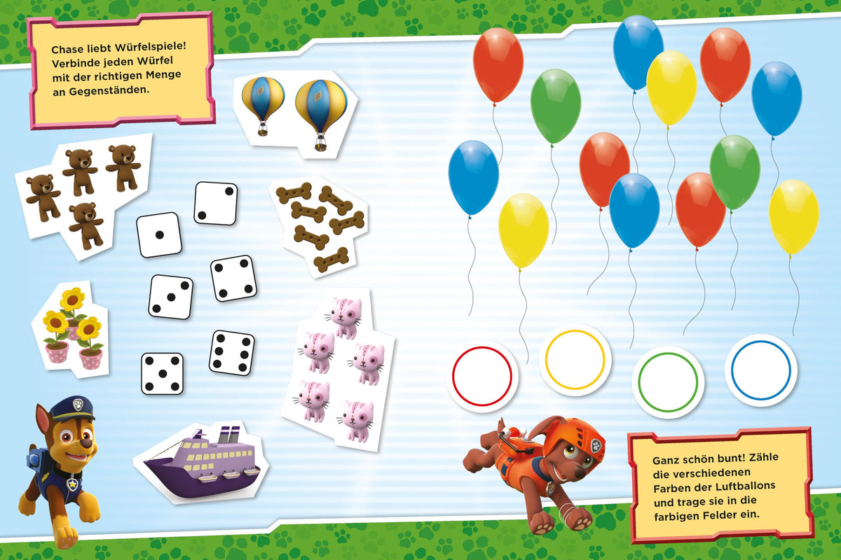 Mein Lernspielheft PAW Patrol Erste Zahlen: Ab 5 Jahren. Mit Stift und abwischbaren Seiten