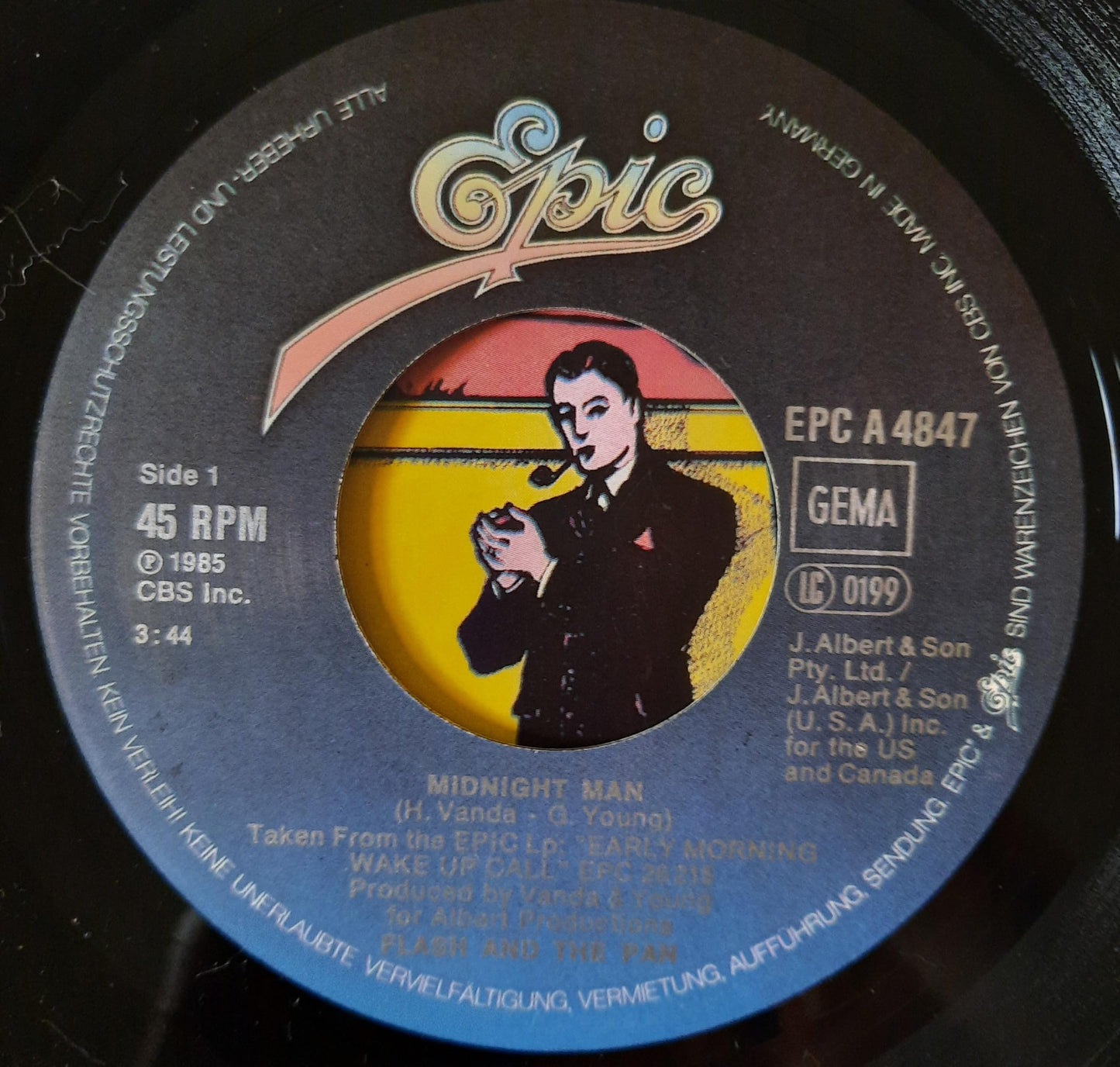 Midnight man (1985) / Vinyl single [Vinyl-Single 7'']
