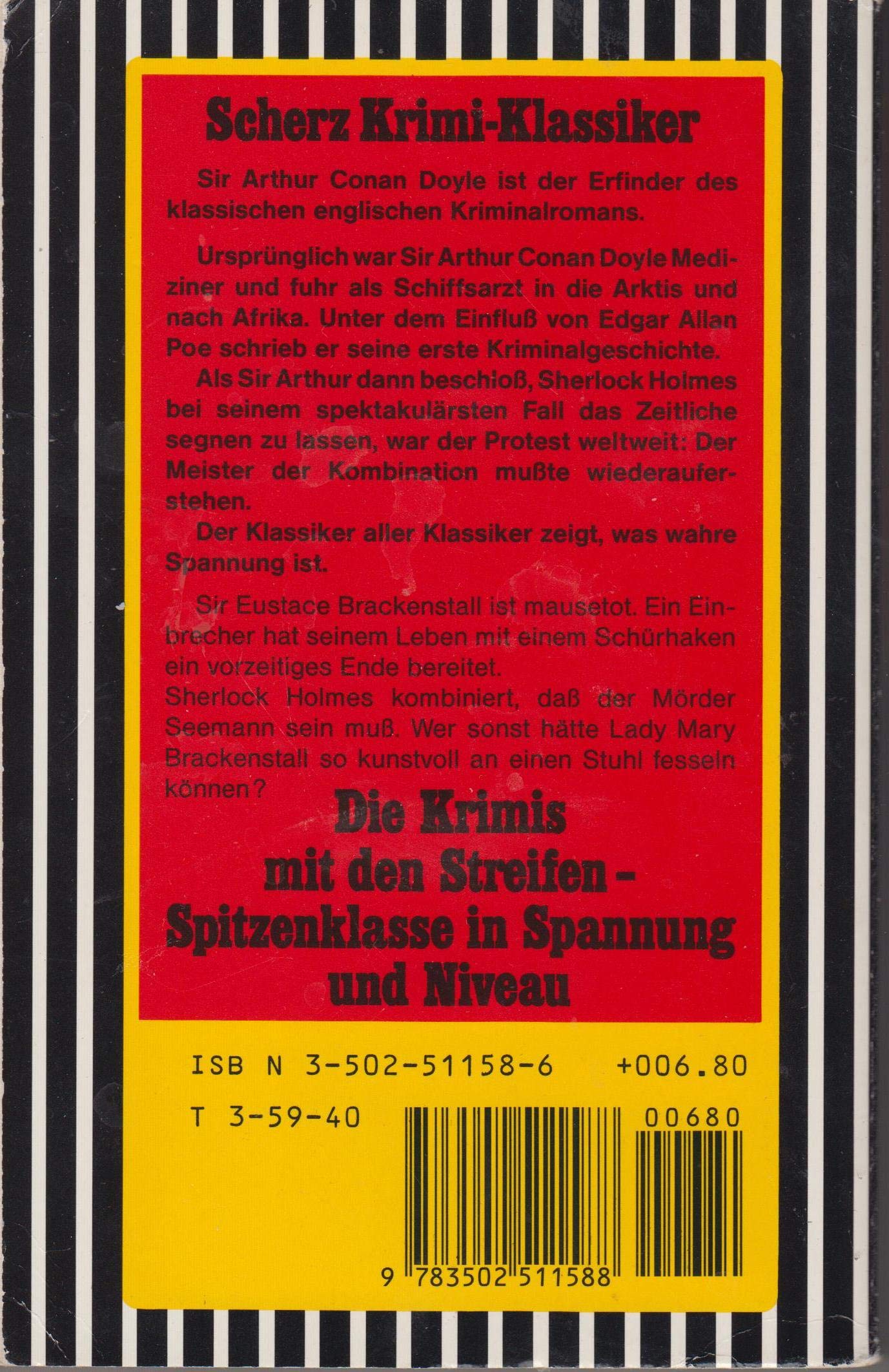 Die Rückkehr des Sherlock Holmes: Sieben berühmte Fälle. Classic-Krimi
