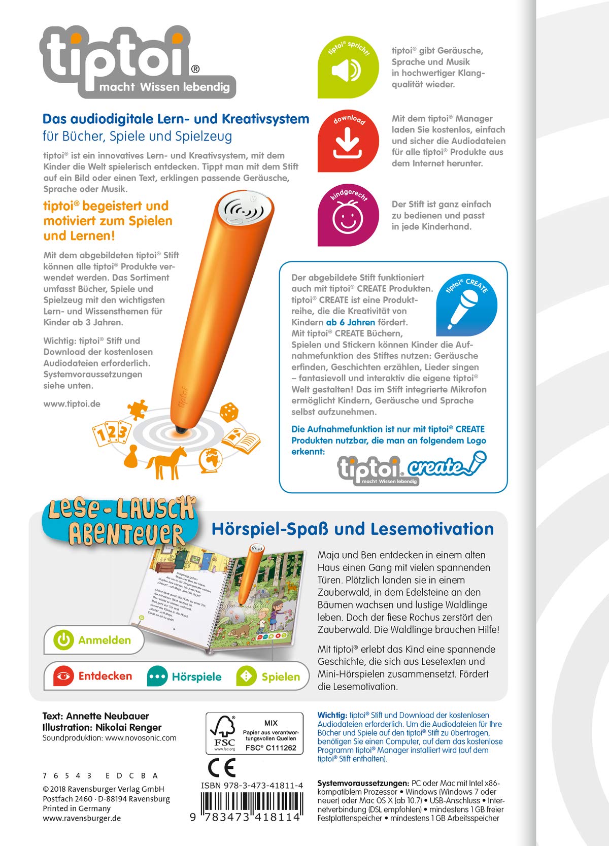 tiptoi® Zauberwald (tiptoi® Lese-Lausch-Abenteuer)