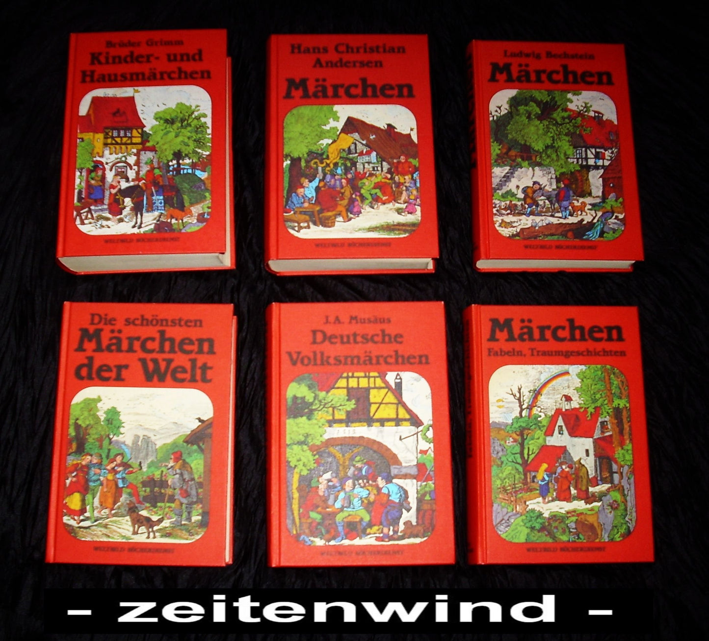 Konvolut aus 6 Büchern ! 1 : Die schönsten Märchen der Welt. 2 : Hans Christian Andersen - Märchen. 3 : Märchen, Fabeln, Traumgeschichten. 4 : Ludwig Bechstein - Märchen. 5 : Musäus - Deutsche Volksmärchen. 6 : Grimm - Kinder- und Hausmärchen.