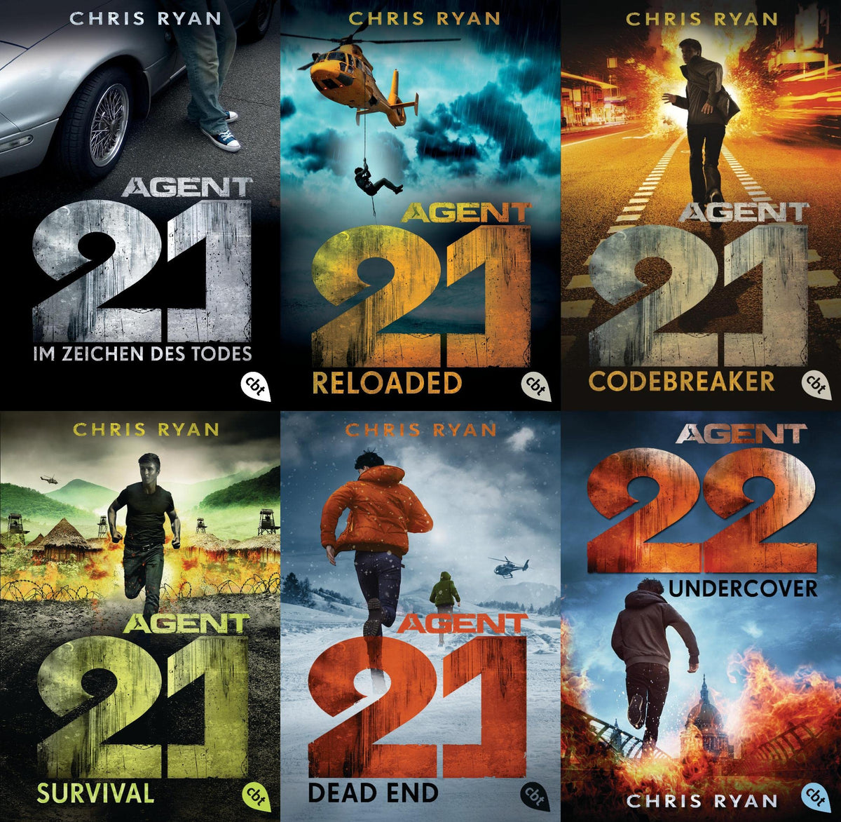 Agent 21 Band 1-5 + Agent 22 Undercover + 1 exklusives Postkartenset
