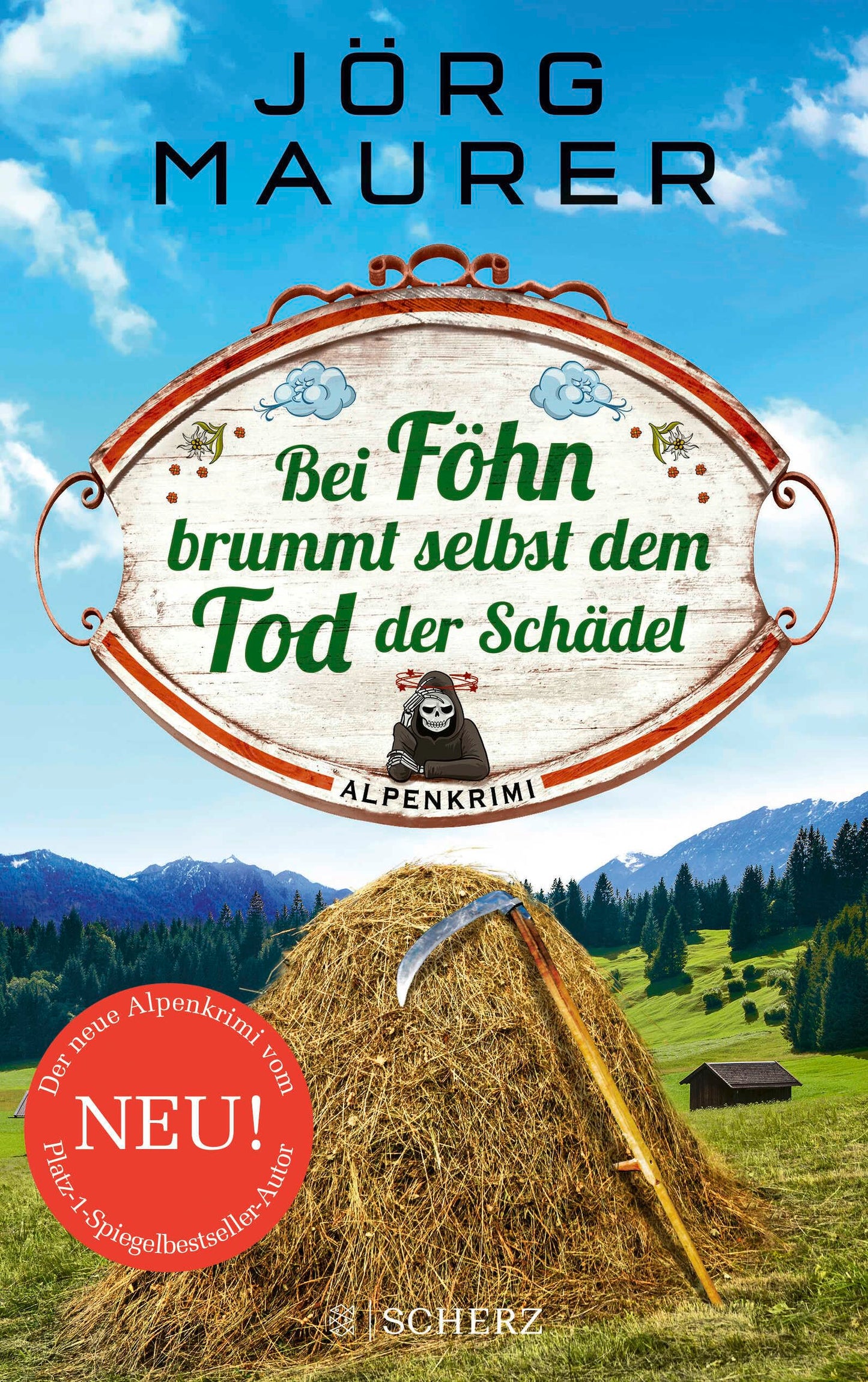 Bei Föhn brummt selbst dem Tod der Schädel: Alpenkrimi (Kommissar Jennerwein ermittelt, Band 14)