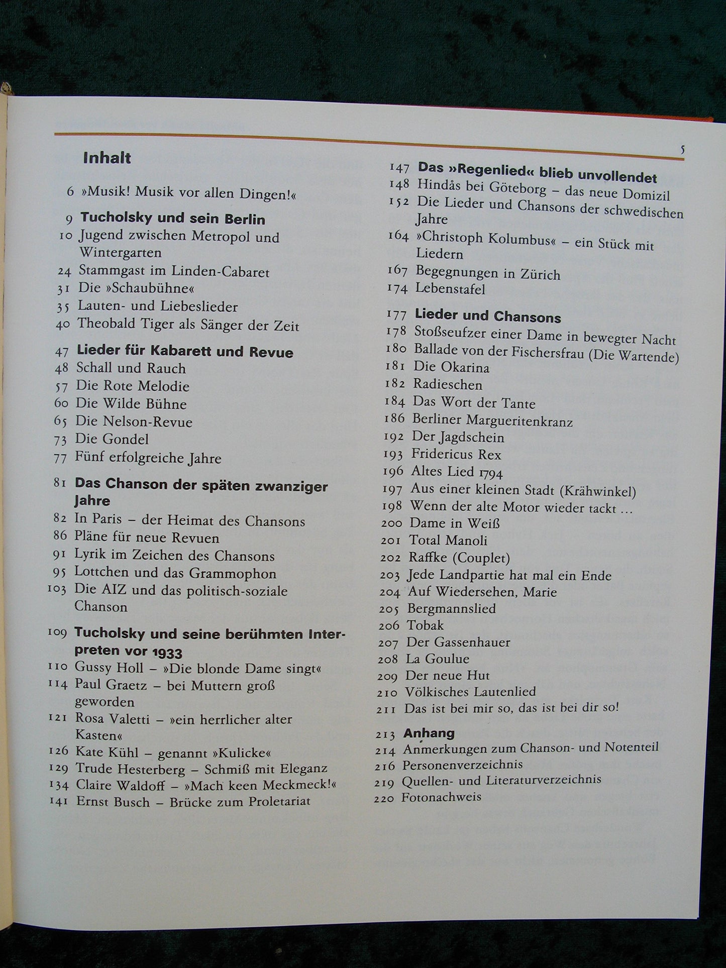 In mein' Verein bin ich hineingetreten. Kurt Tucholsky als Chanson- und Liederdichter