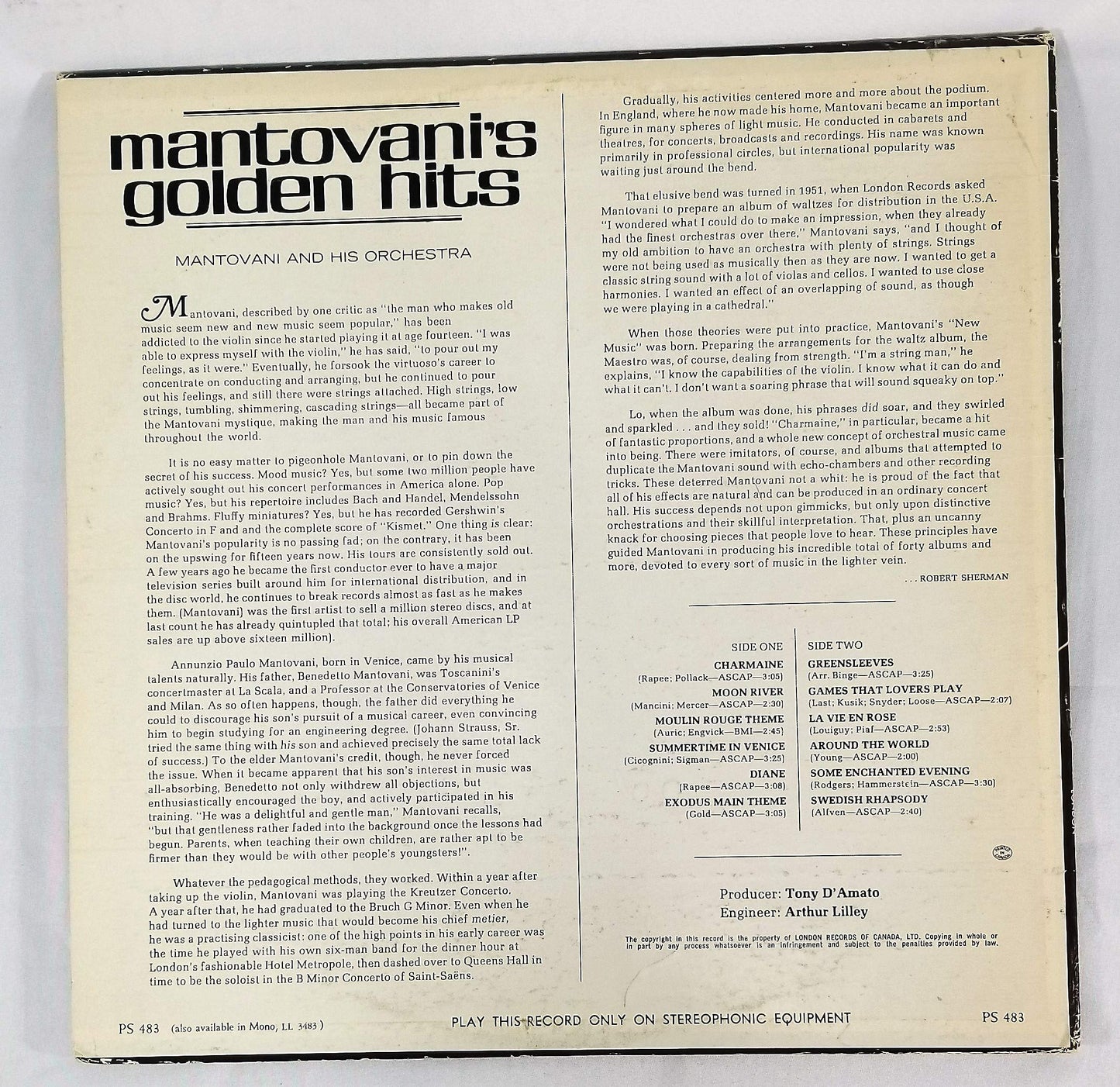 Mantovani's Golden Hits