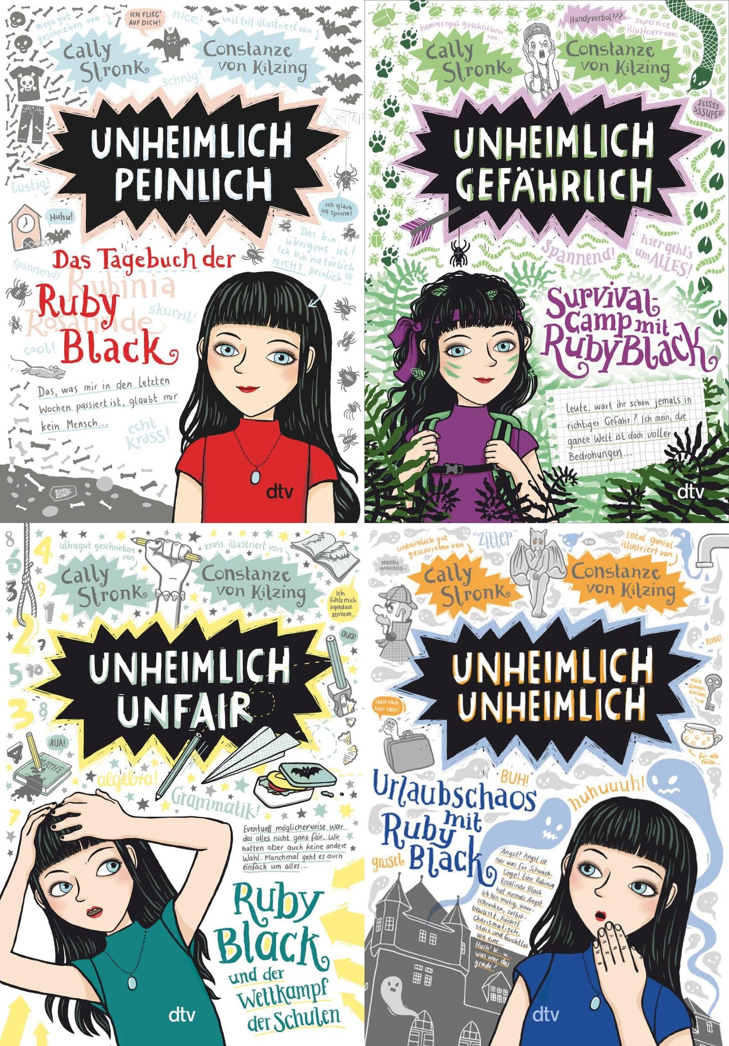Die Ruby Black-Reihe Band 1-4 plus 1 exklusives Postkartenset