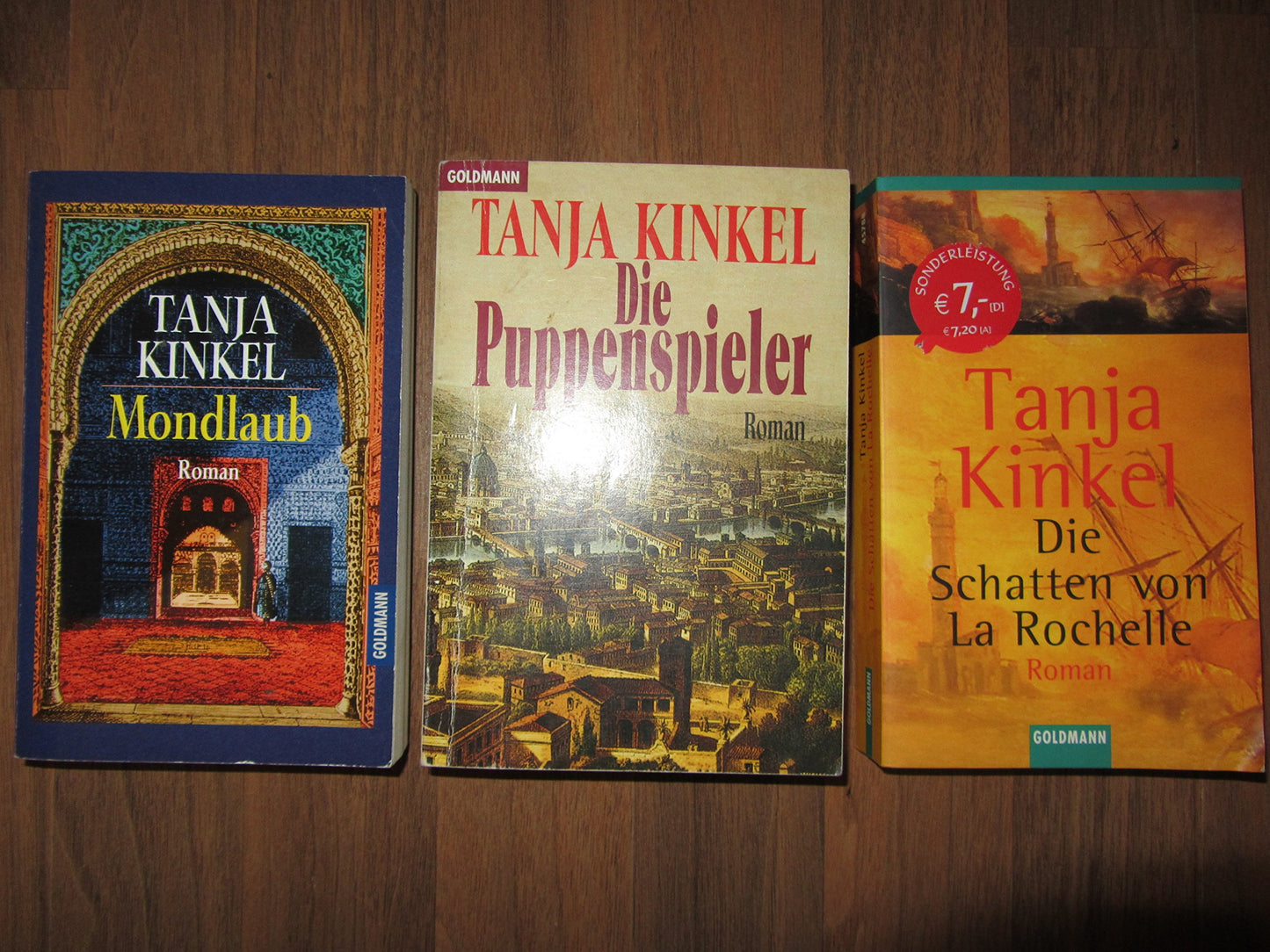 Paket Tanja Kinkel: Mondlaub. Der Puppenspieler. Die Schatten von La Rochelle. (3 Bände)