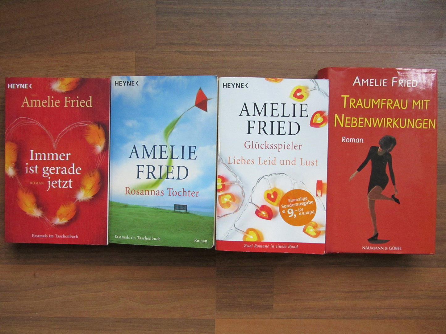 Paket Amelie Fried: Immer ist gerade jetzt. Rosannas Tochter. Glücksspieler & Liebes Leid und Lust (Doppelband). Traumfrau mit Nebenwirkungen. 5 Romane in 4 Bänden.