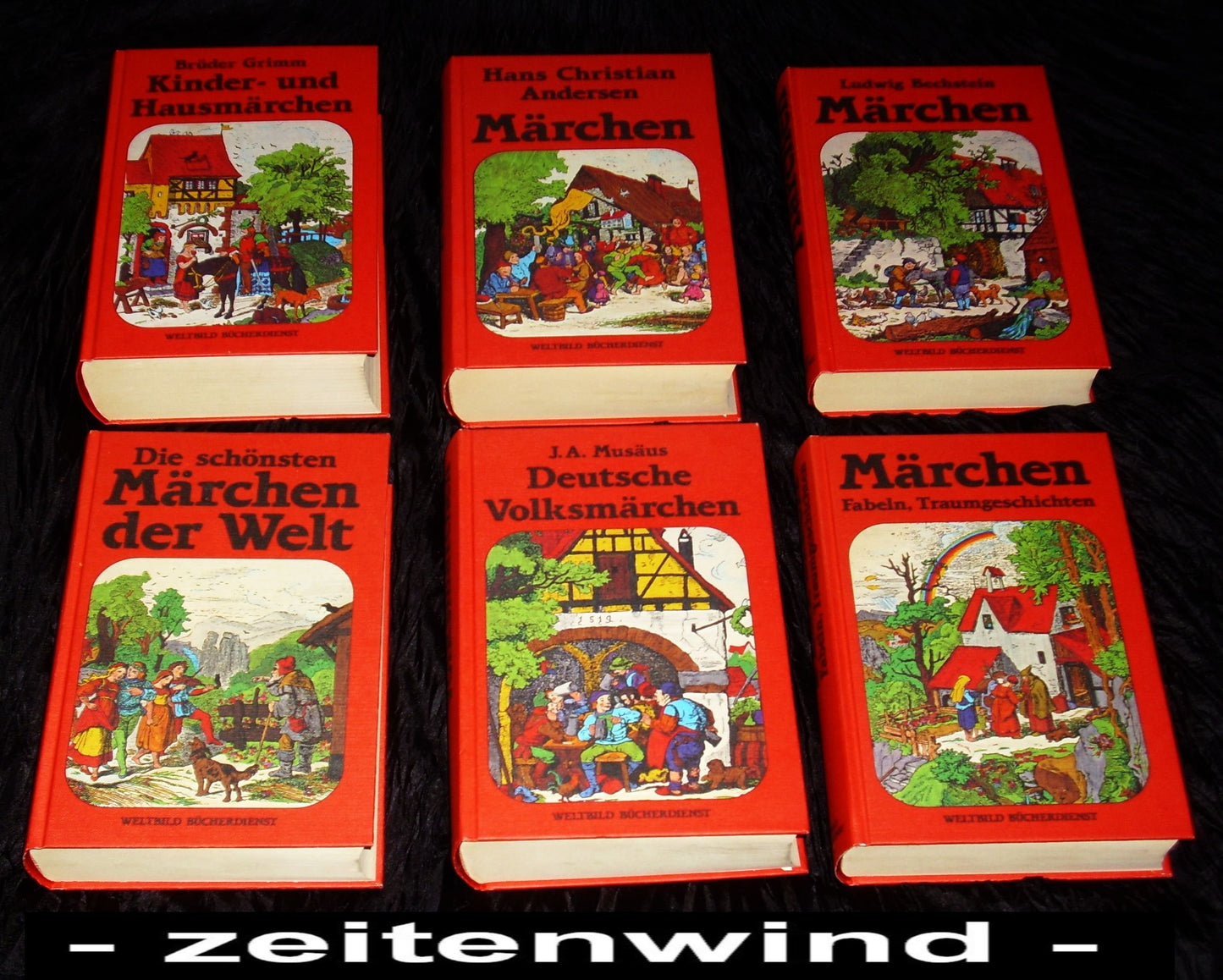 Konvolut aus 6 Büchern ! 1 : Die schönsten Märchen der Welt. 2 : Hans Christian Andersen - Märchen. 3 : Märchen, Fabeln, Traumgeschichten. 4 : Ludwig Bechstein - Märchen. 5 : Musäus - Deutsche Volksmärchen. 6 : Grimm - Kinder- und Hausmärchen.