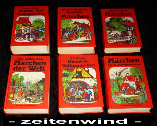 Konvolut aus 6 Büchern ! 1 : Die schönsten Märchen der Welt. 2 : Hans Christian Andersen - Märchen. 3 : Märchen, Fabeln, Traumgeschichten. 4 : Ludwig Bechstein - Märchen. 5 : Musäus - Deutsche Volksmärchen. 6 : Grimm - Kinder- und Hausmärchen.