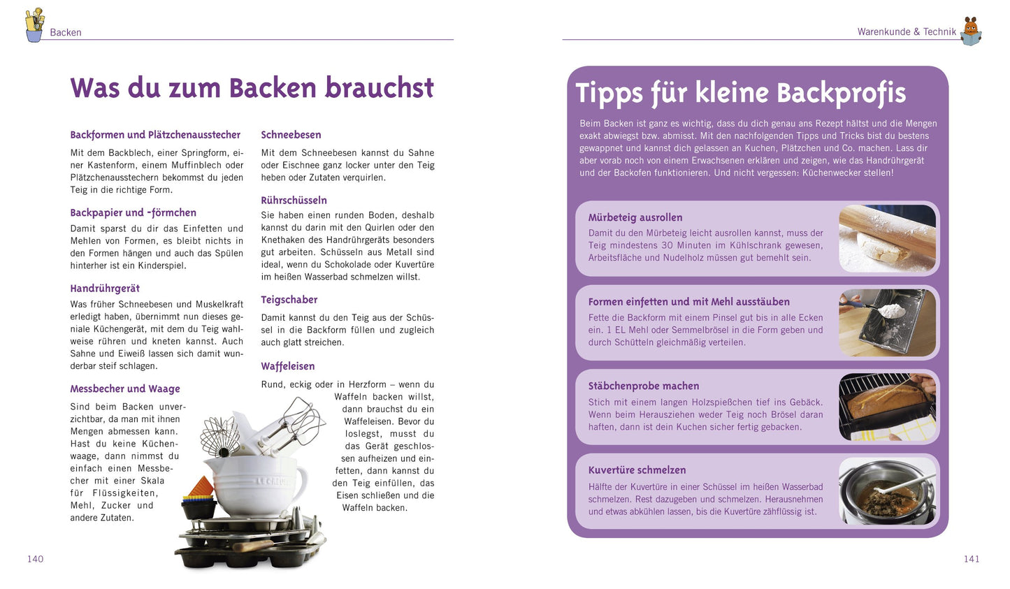 Kochen und backen mit der Maus: Rezepte, Tipps und Tricks für kleine und große Maus-Fans