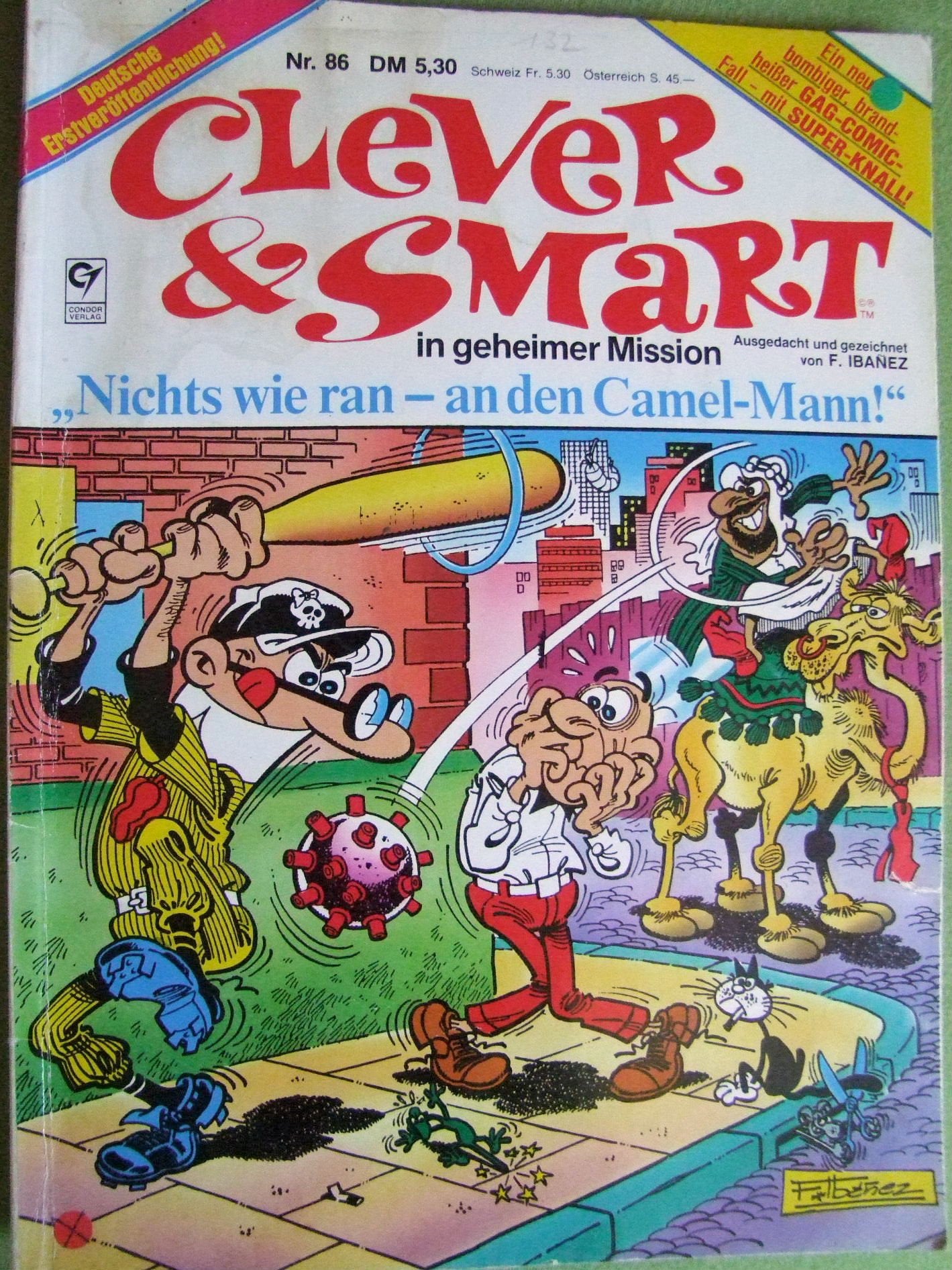 Clever und Smart - Band Nr. 86 - Deutsche Erstausgabe - Nichts wie ran an den Camel-Mann