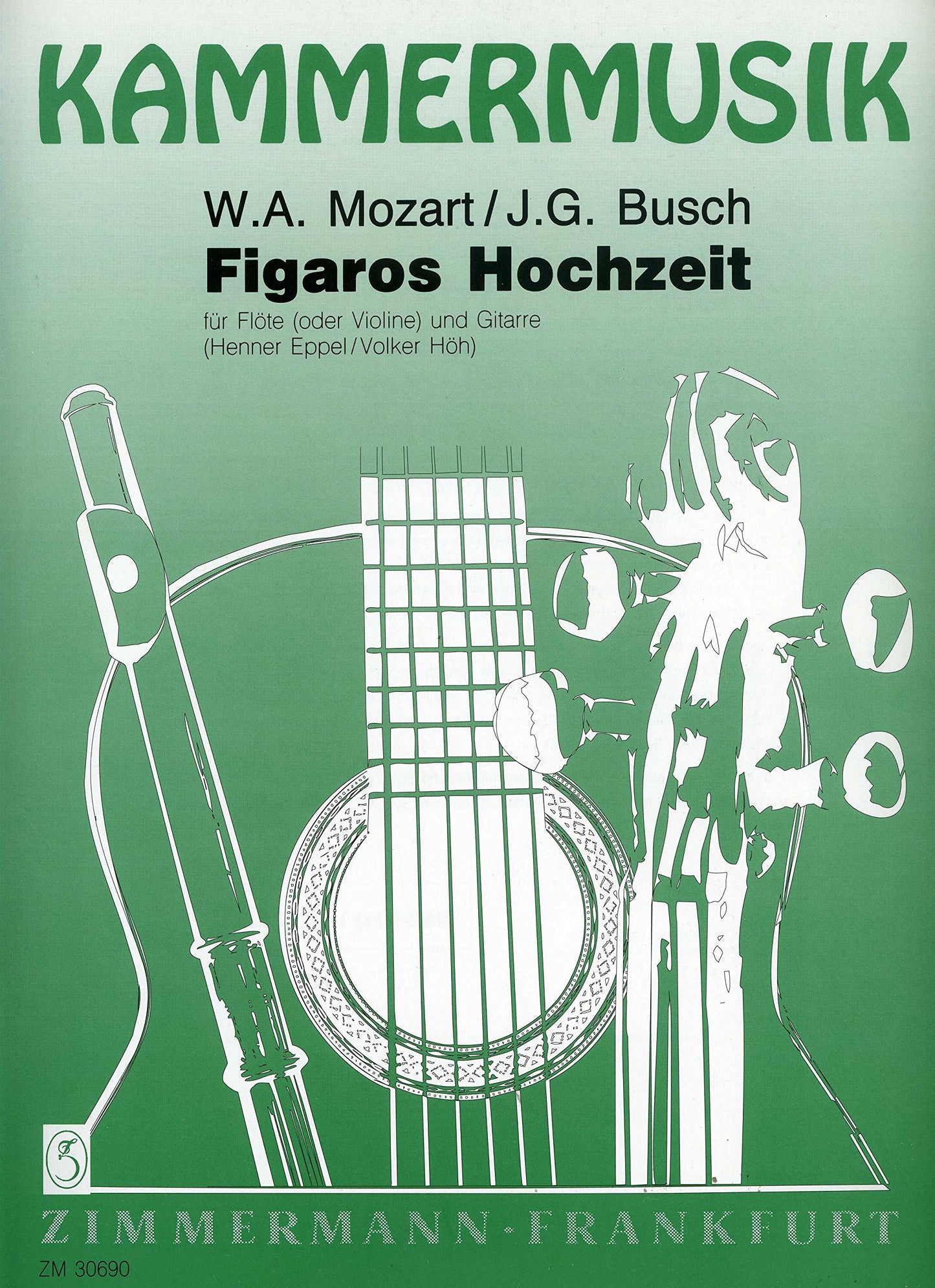 Figaros Hochzeit (Les Noces de Figaro): flute (violin) and guitar.