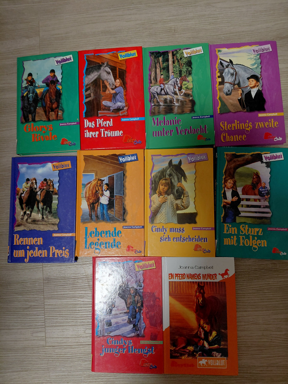 10  Vollblut Bände im Paket von Campbell