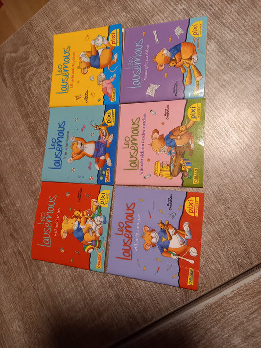 6 Pixi Hefte von Leo Lausemaus