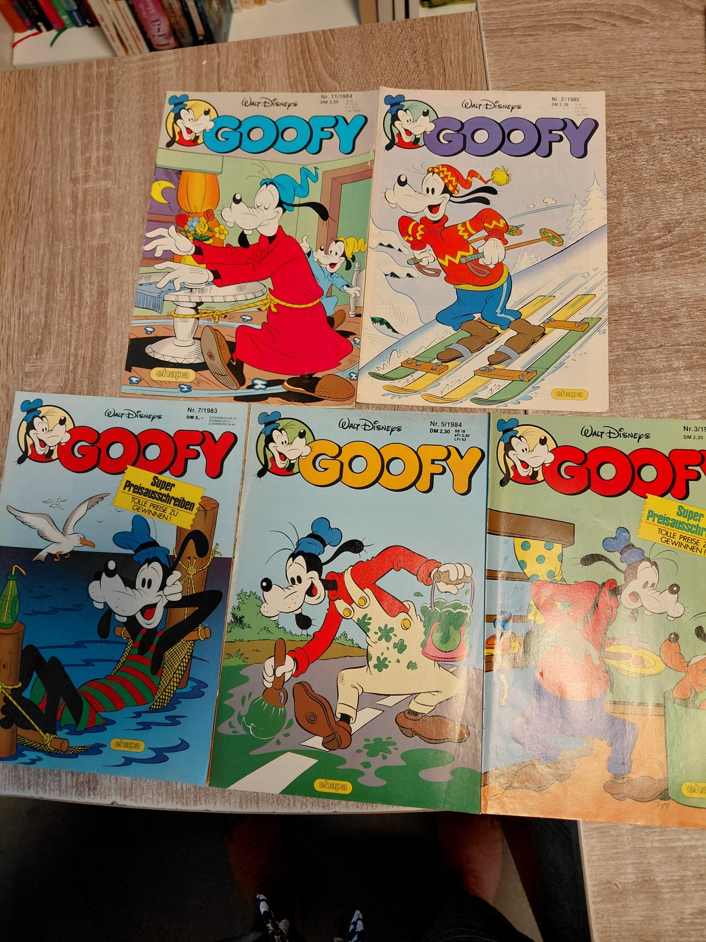 5 Goofy Hefte von 1983-1985