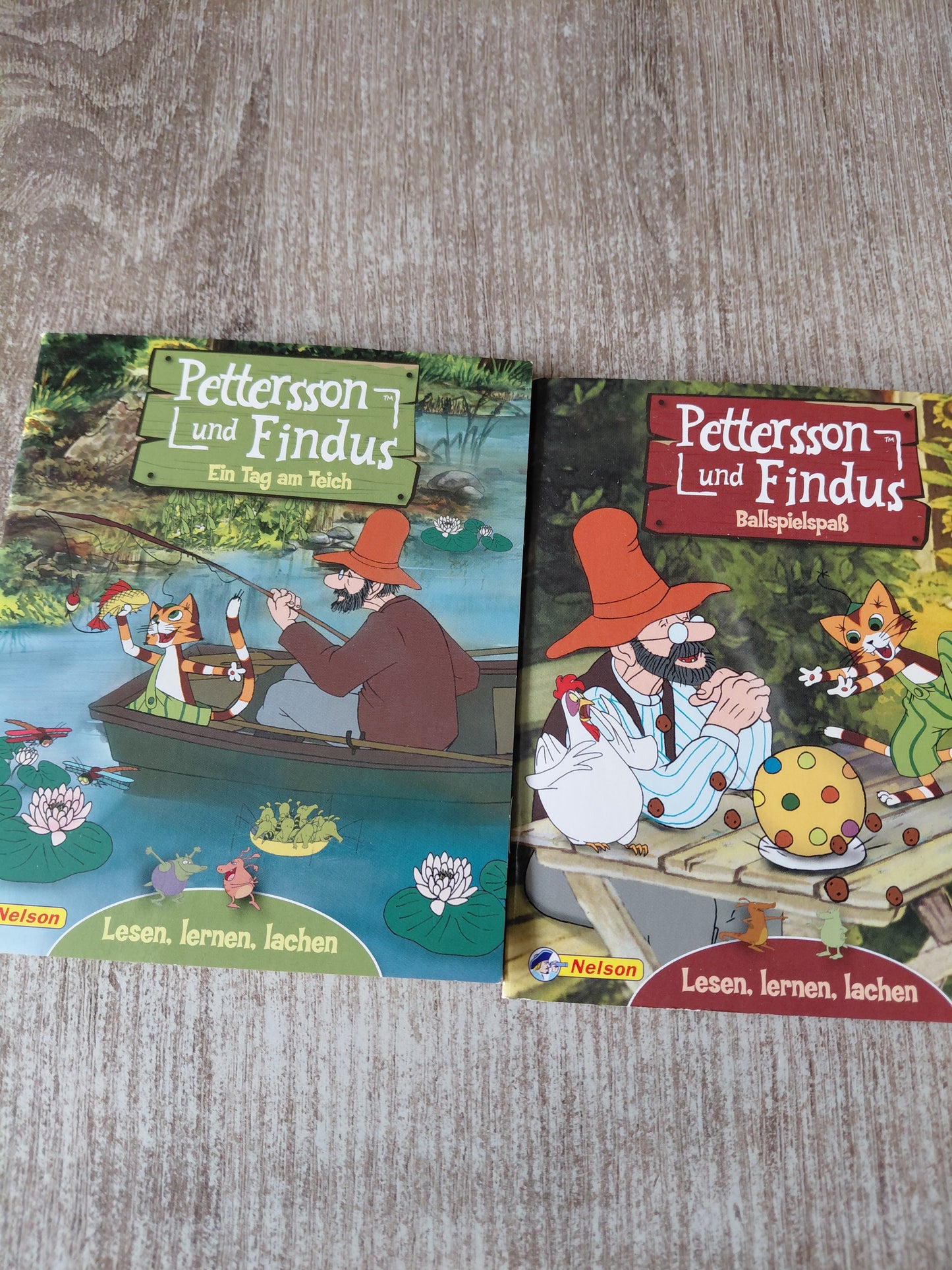 2 Hefte von Pettersson und Findus 1 Ein Tag am Teich 2 Ballspielspass