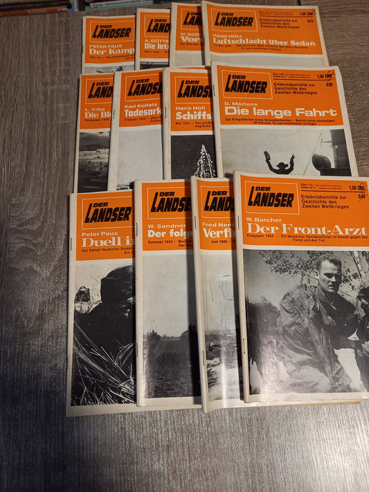 12 Landser Hefte Der orangenen Reihe