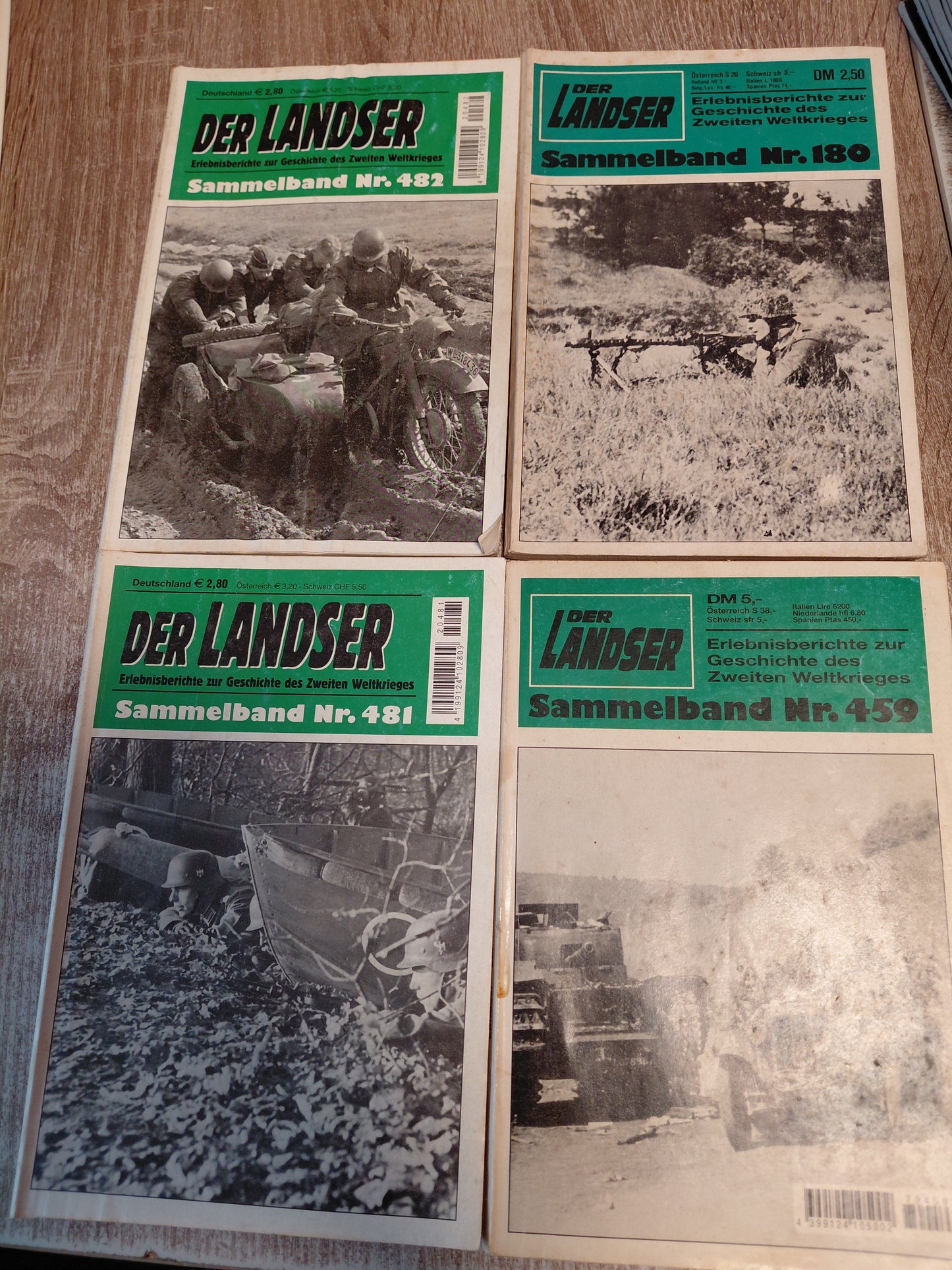 Landser 4 Sammelhefte grün