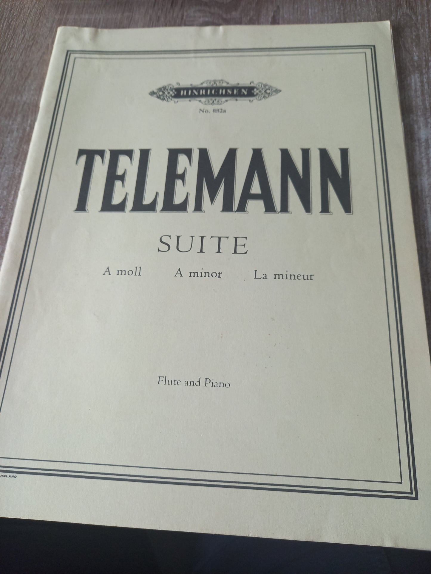 Telemann Suite No 882a