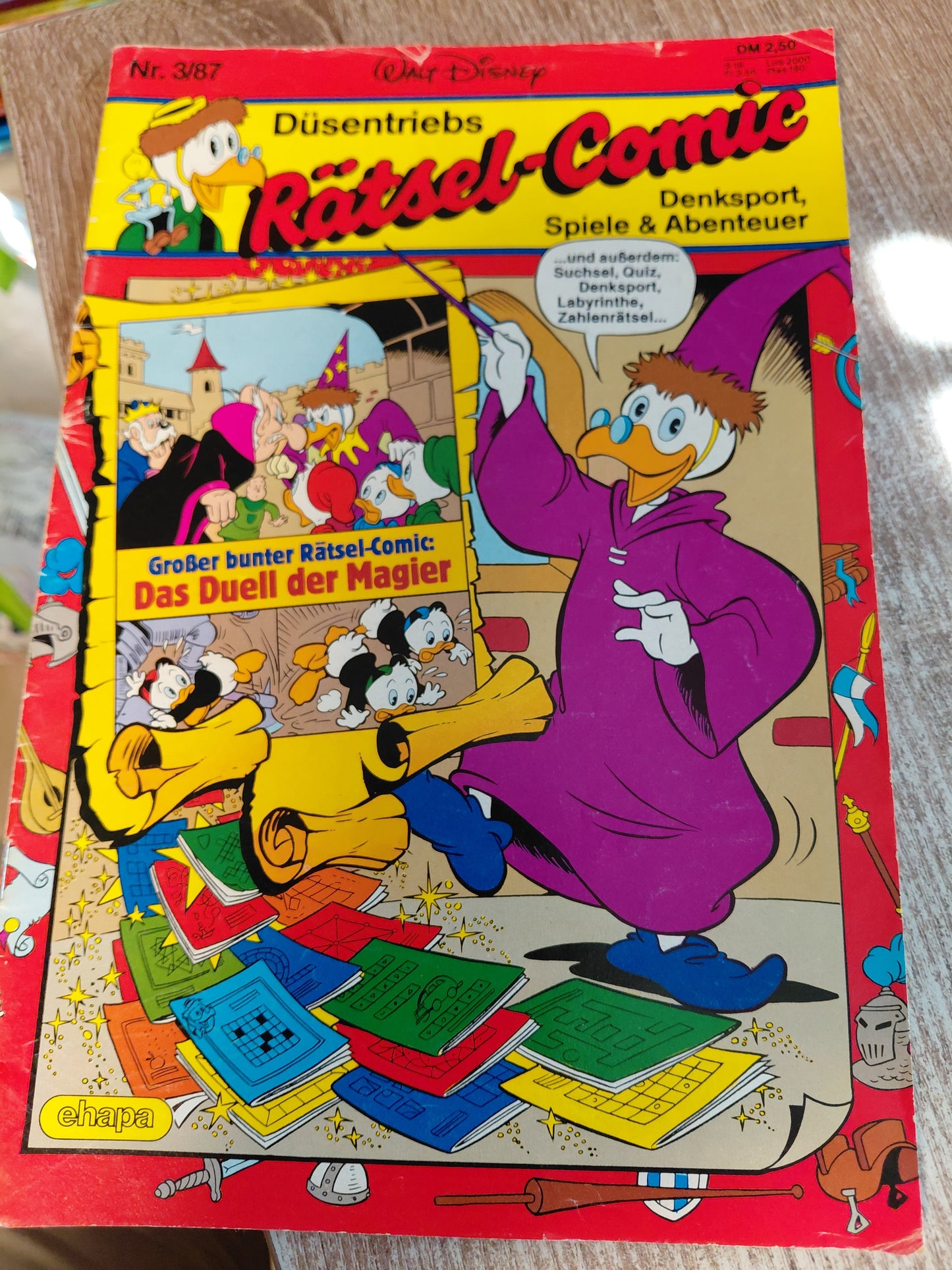 Düsentriebs Rätsel Comic