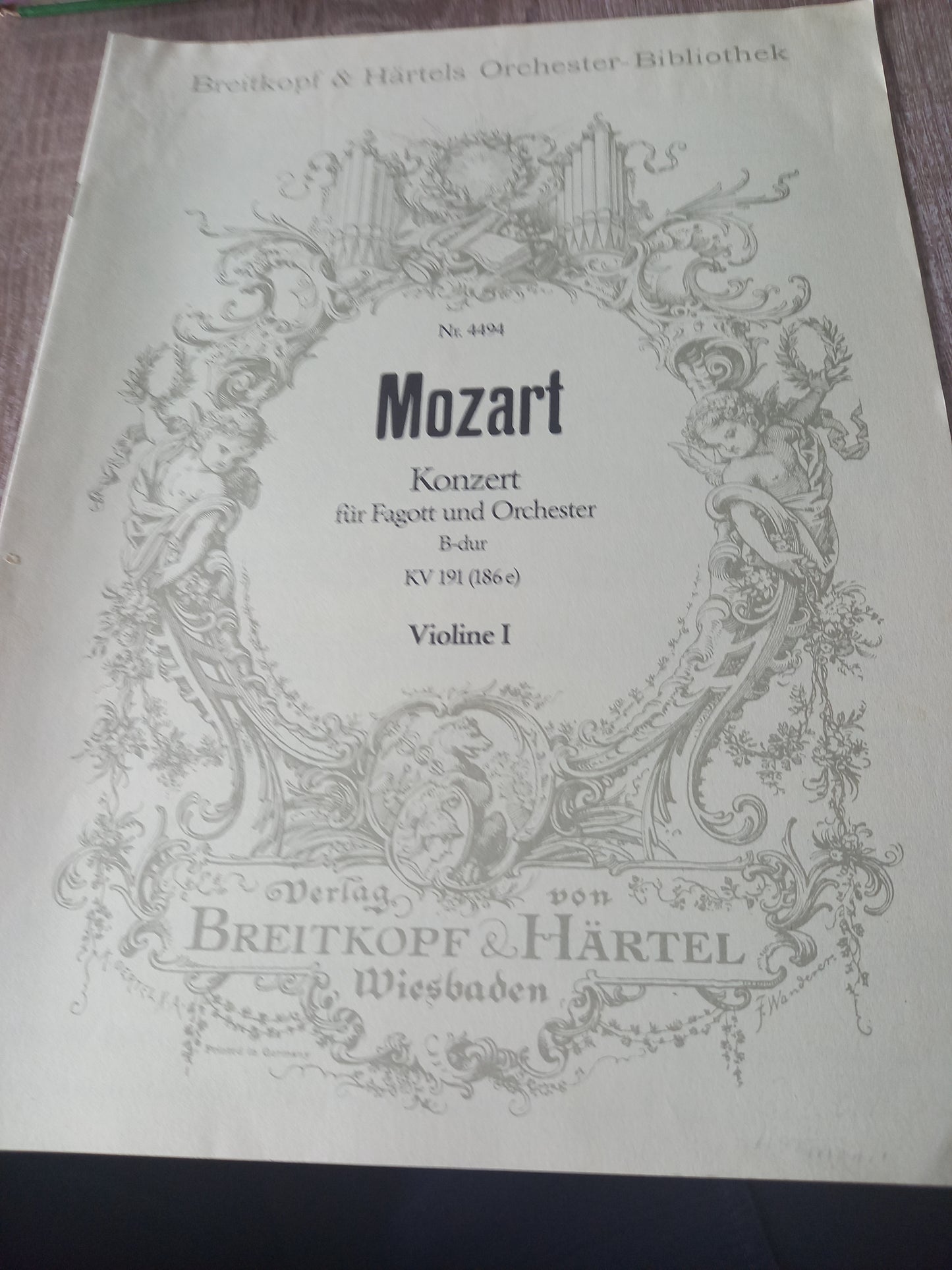 Mozart Konzert No.4494 Violine I