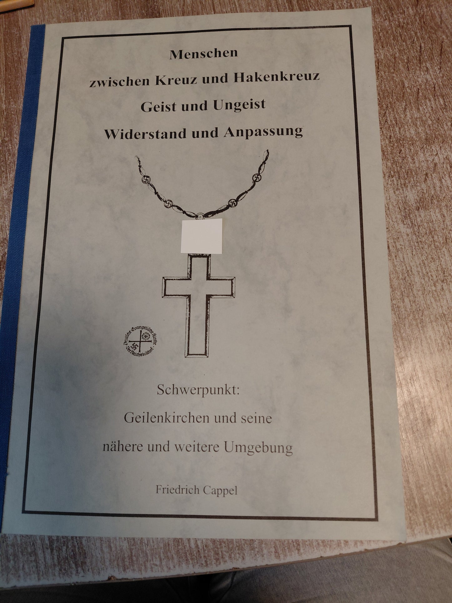 Menschen zwischen Kreuz und Hakenkreuz Geist und Unterstützung Widerstand und Anpassung von Cappel