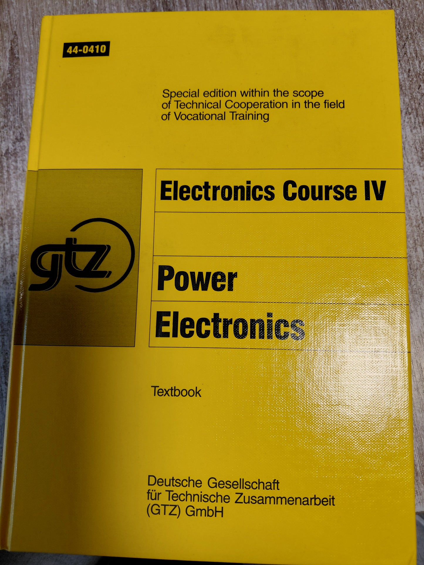 Electronic Course IV Power Electronics 44-0410
