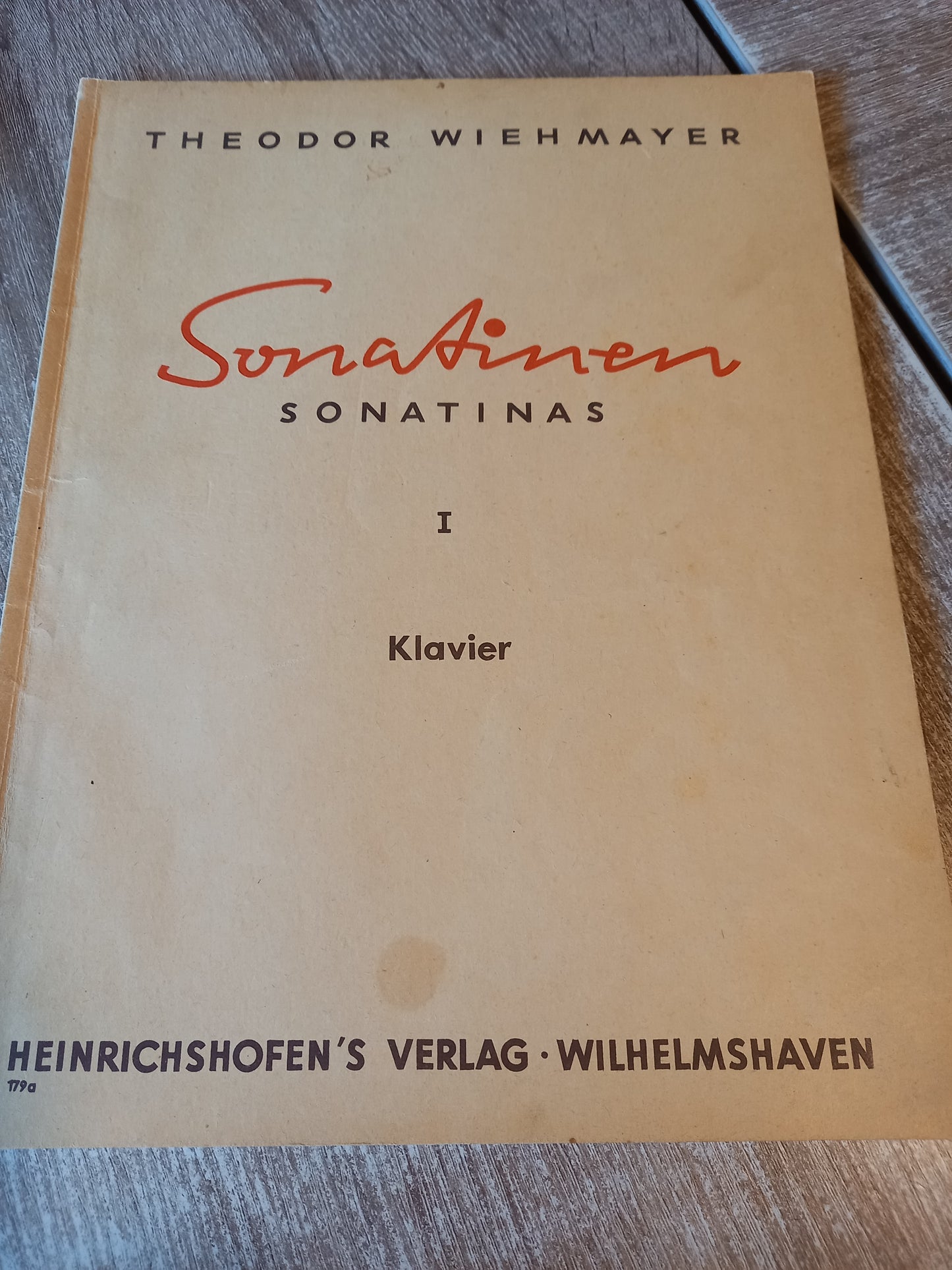 Sonatinen I Klavier  von Wiehmayer