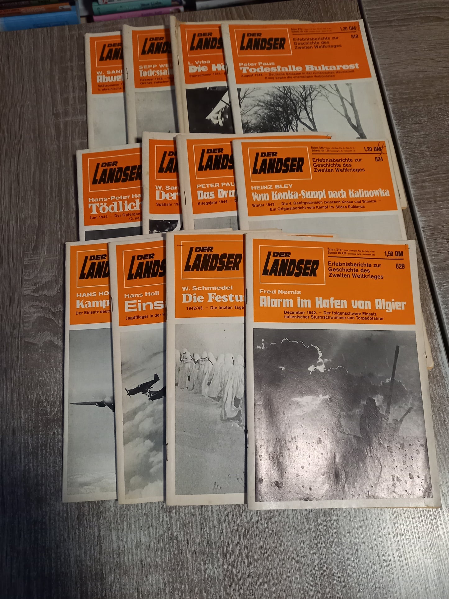 12 Landser Hefte der orangenen Reihe