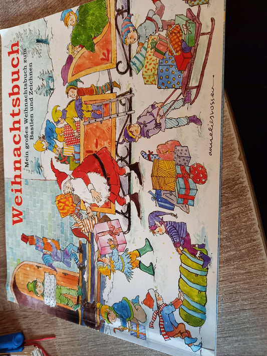 Weihnachtsbuch zum Basteln und Zeichnen