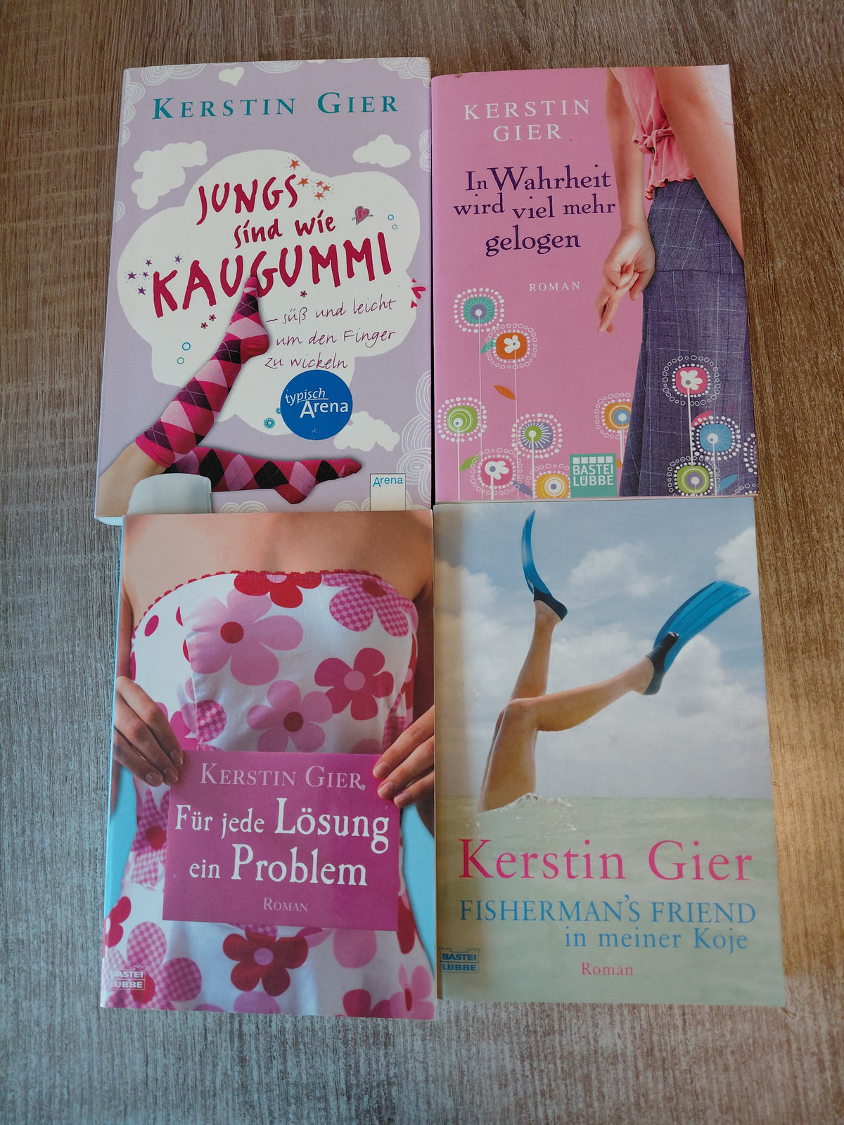4 Taschenbücher von Gier 1) Fishermans Friend in meiner koje 2) In Wahrheit wird viel mehr gelogen 3) Für jede Lösung ein Problem 4) Jungs sind wie Kaugummi