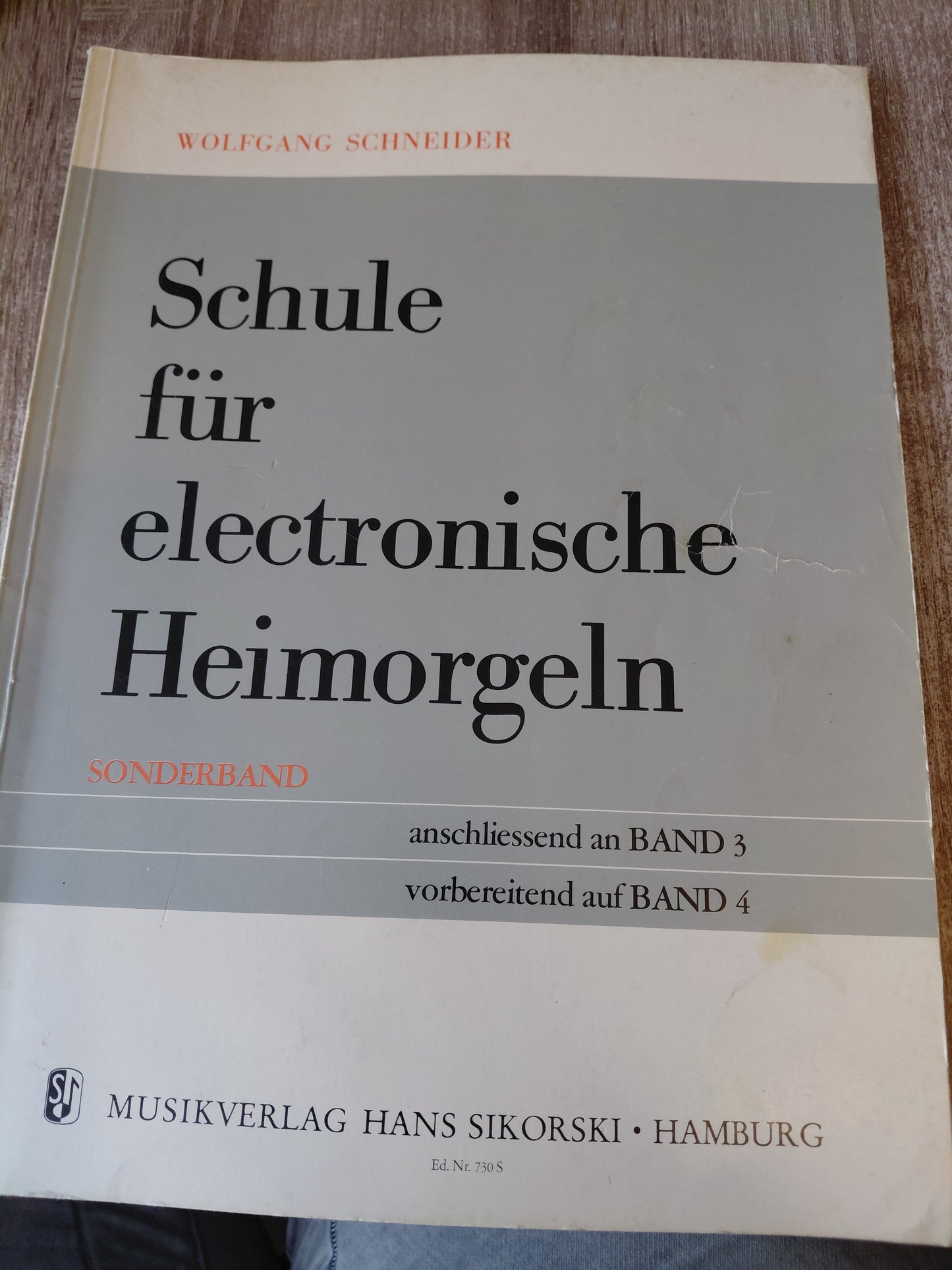 Schule für electronische Heimorgeln Sonderband anschließend an Band 3 vorbereitet auf Band 4