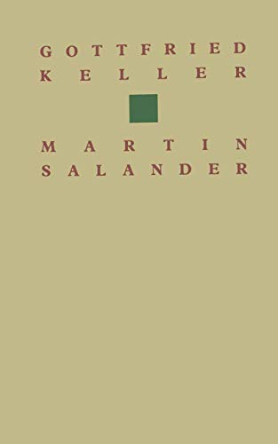 Gottfried Keller Martin Salander: Roman