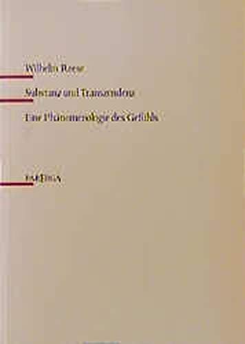 Substanz und Transzendenz: Eine Phänomenologie des Gefühls