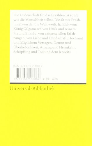 Das Gilgamesch-Epos (Reclams Universal-Bibliothek)