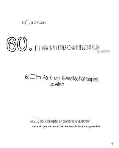 Die Bucket List für Großeltern: 250 Dinge, die man mit seinen Enkelkindern erlebt haben muss (AAZPU25)