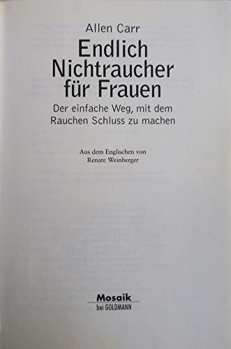 Endlich Nichtraucher - für Frauen