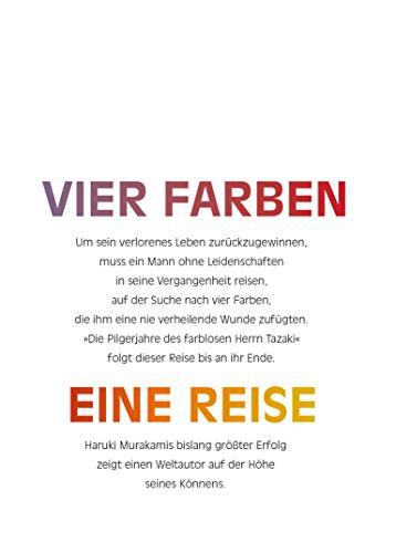 Die Pilgerjahre des farblosen Herrn Tazaki: Roman