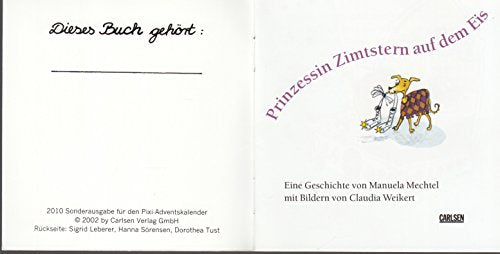 Prinzessin Zimtstern auf dem Eis - Pixi-Buch - Sonderausgabe für den Pixi-Adventskalender 2010