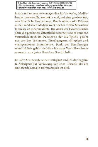 Die Kunst des Furzens: Verfasst von seiner Höchsten Flatulenz, dem Darmei Lama