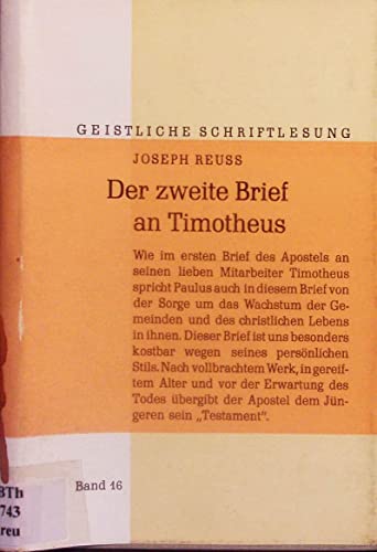 Der zweite Brief an Timotheus (Geistliche Schriftlesung 16)