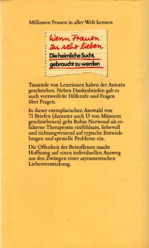 Briefe von Frauen, die zu sehr lieben: Betroffene machen Hoffnung