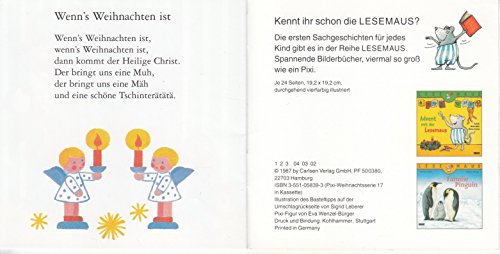 Advent, Advent, ein Lichtlein brennt - Ein Pixi-Buch 1179 - Einzeltitel aus Weihnachtsserie 17 (aus Kassette)