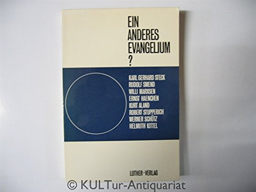 Ein anderes Evangelium? Wissenschaftliche Theologie und christliche Gemeinde. Ringvorlesung der Evangelisch-Theologischen Fakultät der Westfälischen Wilhelms-Universität Münster. (Herausgegeben von Kurt Aland).