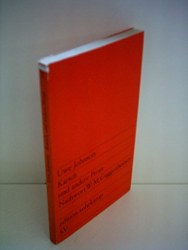 Uwe Johnson: Karsch und andere Prosa