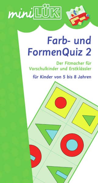 miniLÜK / Kindergarten / Vorschule: miniLÜK: Farb-und Formenquiz 2: Dr Fitmacher für Vorschulkinder und Erstklässler: Kindergarten / Vorschule / ... Fitmacher für Vorschulkinder und Erstklässler