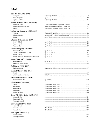Klassiker der Klaviermusik Band 1: Mit Werken von J. S. Bach, Beethoven, Chopin, Debussy, Grieg, Händel u.a.m.: Mit Werken von J. S. Bach, Beethoven, ... Händel u.a.m. (Die große Notensammlung)
