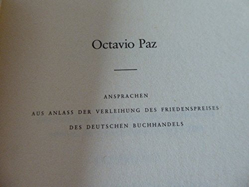 Ansprachen aus Anlaß der Verleihung des Friedenspreises des Deutschen Buchhandels 1984